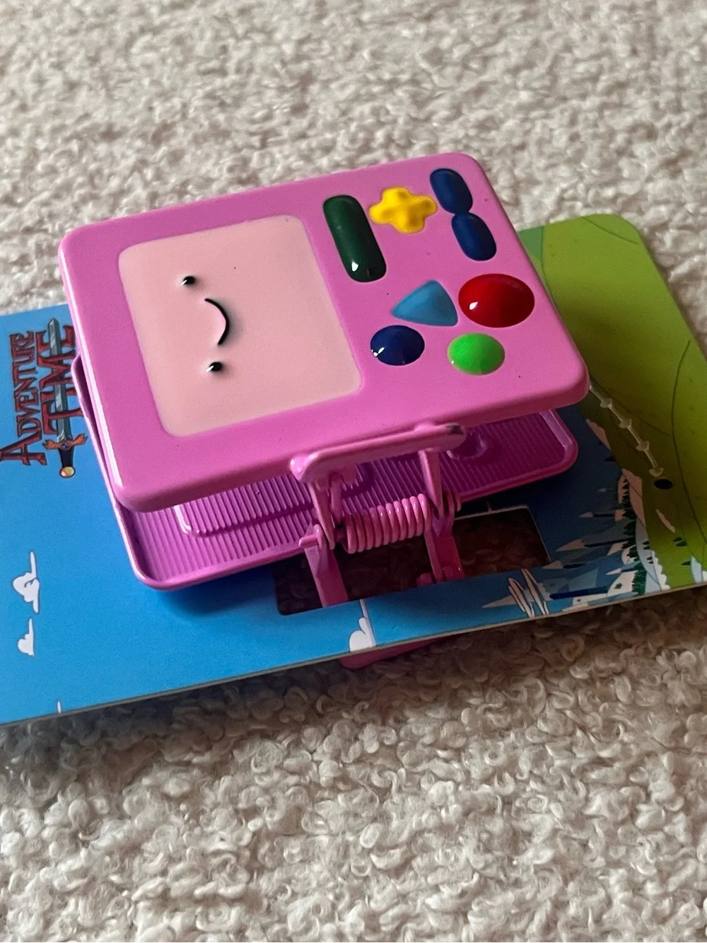 🎉🎉Adventure Time Pink BMO Claw Hair Clip
